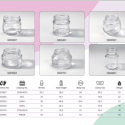 Clear Glass Food Jars 30ml - 50ml
